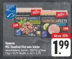 E-Center Hawesta msc thunfisch filet Angebot