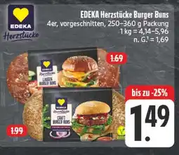 E-Center Edeka herzstücke laugen burger buns Angebot
