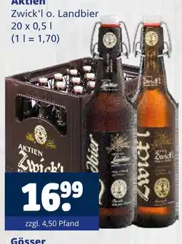 Getränkewelt Gösser zwick'l o. landbier Angebot
