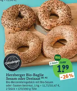 tegut Herzberger bio-baglie sesam Angebot