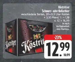 E-Center Köstritzer schwarz- oder kellerbier Angebot