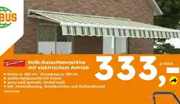 Globus Baumarkt Trendline halb-kassettenmarkise mit elektrischem antrieb Angebot