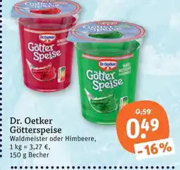 tegut Dr. oetker götterspeise waldmeister oder himbeere Angebot