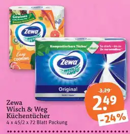 tegut Zewa wisch & weg küchentücher Angebot