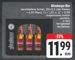 E-Center Altenburger bier Angebot