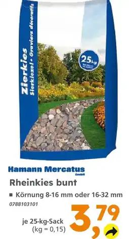 Globus Baumarkt Hamann mercatus gmbh rheinkies bunt Angebot