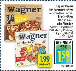 diska Original wagner die backfrische pizza Angebot