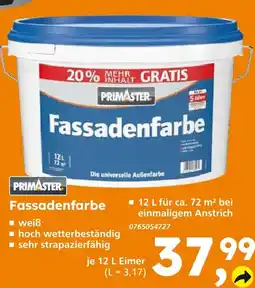 Globus Baumarkt Primaster fassadenfarbe Angebot