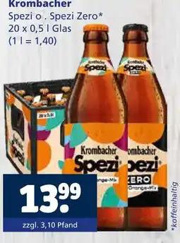 Getränkewelt Krombacher spezi Angebot