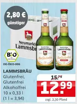 Getränke Quelle Neumarkter lammsbräu glutenfrei, alkoholfrei Angebot