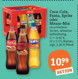 tegut Coca-cola oder fanta, sprite oder mezzo-mix Angebot