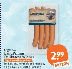 tegut Landprimus delikatess wiener Angebot