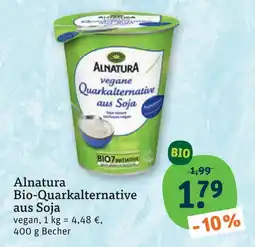 tegut Alnatura bio-quarkalternative aus soja Angebot