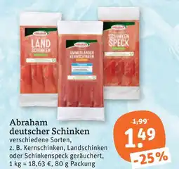 tegut Abraham deutscher schinken Angebot
