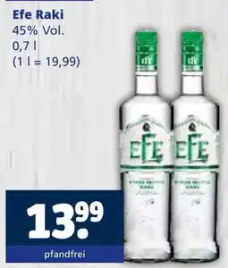 Getränkewelt Efe raki Angebot