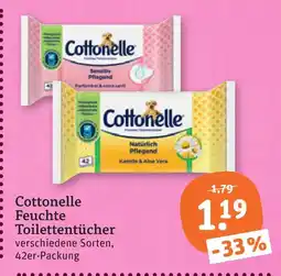 tegut Cottonelle feuchte toilettentücher Angebot