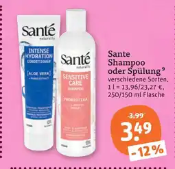 tegut Sante shampoo Angebot