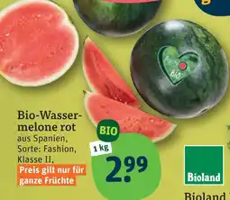 tegut Bioland bio-wassermelone rot Angebot