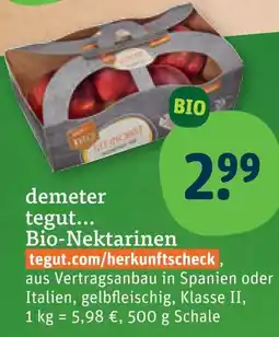 tegut Tegut... demeter bio-nektarinen Angebot