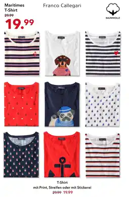 Peek & Cloppenburg Hamburg Franco callegari maritimes t-shirt Angebot
