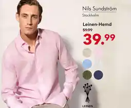 Peek & Cloppenburg Hamburg Nils sundström leinen-hemd Angebot