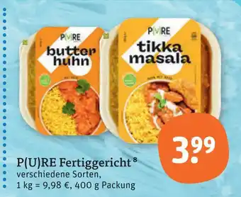 tegut P(u)re fertiggericht Angebot