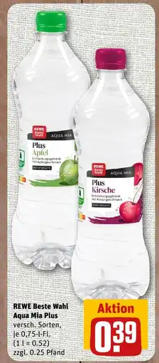 nahkauf Rewe beste wahl aqua mia plus apfel Angebot