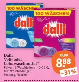 tegut Dalli vollwaschmittel Angebot