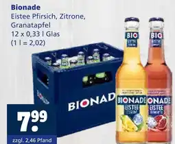 Getränkewelt Bionade eistee pfirsich, zitrone, granatapfel Angebot