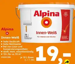 Globus Baumarkt Alpina innen-weiß Angebot