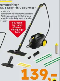 Globus Baumarkt Kärcher dampfreiniger sc 3 easy fix go!further Angebot