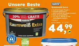 Globus Baumarkt Primaster raumweiß extra Angebot