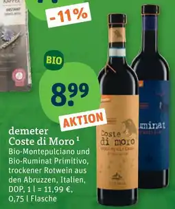 tegut Demeter coste di moro Angebot