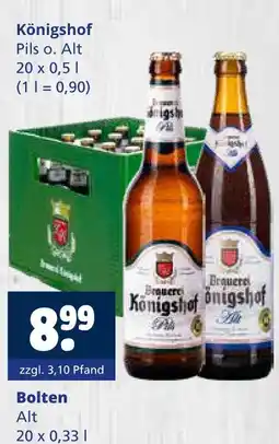 Getränkewelt Königshof pils o. alt Angebot