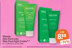 tegut Weleda skin food oder skin food light creme Angebot