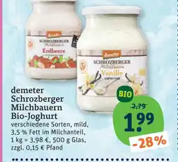 tegut Demeter schrozberger milchbauern bio-joghurt Angebot