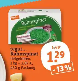 tegut Tegut... rahmspinat Angebot