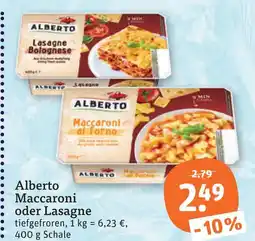 tegut Alberto maccaroni oder lasagne Angebot