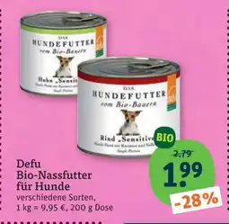 tegut Defu bio-nassfutter für hunde Angebot