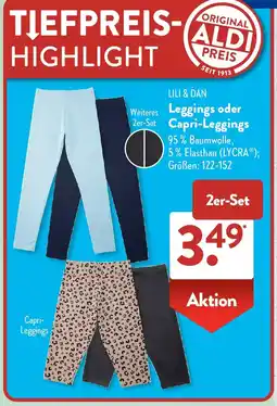 Aldi Süd LILI & DAN Leggings oder Capri Leggings Angebot