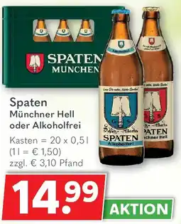 Getränkeland Spaten Münchner Hell oder Alkoholfrei Angebot