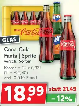 Getränkeland Coca-Cola, Fanta, Sprite Angebot