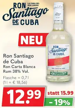 Getränkeland Ron Santiago de Cuba Ron Carta Blanca Rum Angebot
