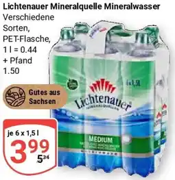 Globus Lichtenauer Mineralquelle Mineralwasser Angebot