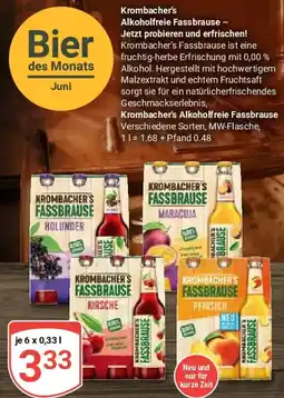Globus Krombacher's Alkoholfreie Fassbrause Angebot