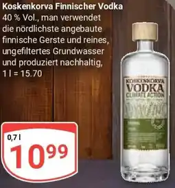 Globus Koskenkorva Finnischer Vodka Angebot