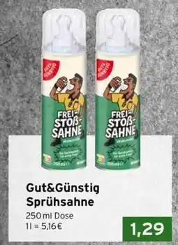 CAP Markt Gut&Günstig Sprühsahne Angebot