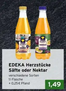 CAP Markt EDEKA Herzstücke Säfte oder Nektar Angebot