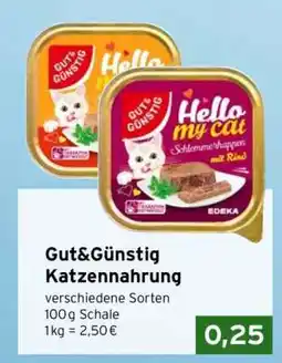 CAP Markt Gut&Günstig Katzennahrung Angebot