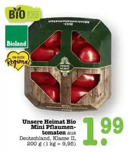Scheck-in-Center Unsere Heimat Bio Mini Pflaumentomaten Angebot